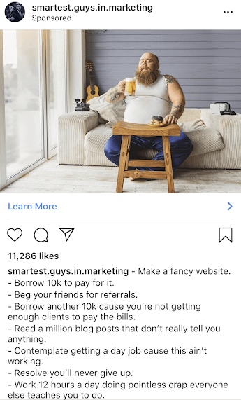 Instagram ads Smartest Guys in Marketing