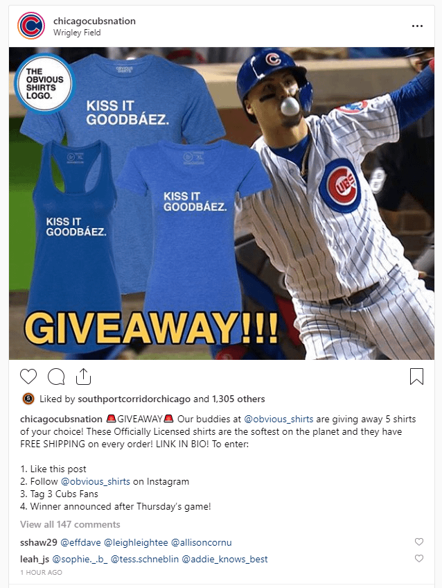 cubs giveaway